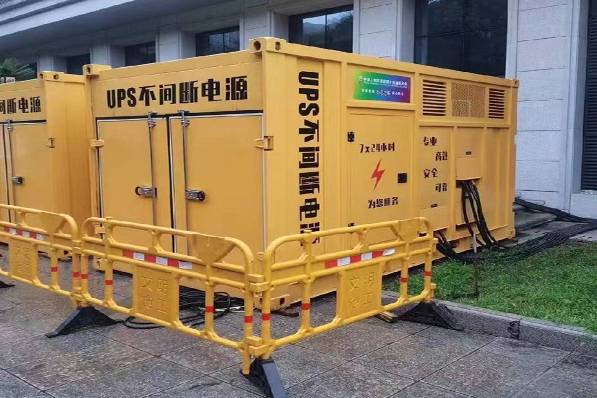肥城发电机租赁施工现场