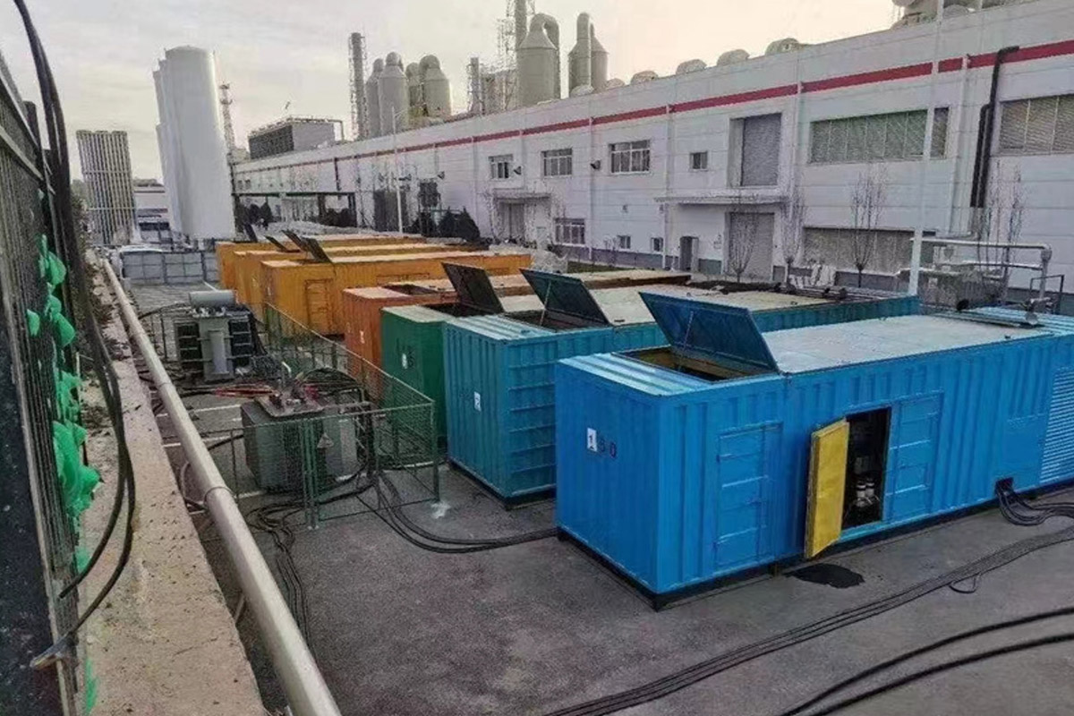 肥城发电机租赁施工现场